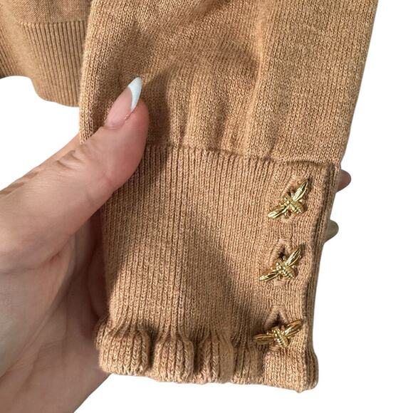 Joules Orianna Tan Roll Neck Jumper Turtleneck Sweater 6 Cotton Neutral Basic - Picture 8 of 12